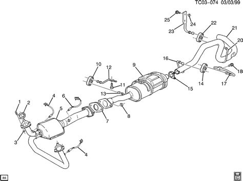 chevy cobalt exhaust|cobalt exhaust system diagram.